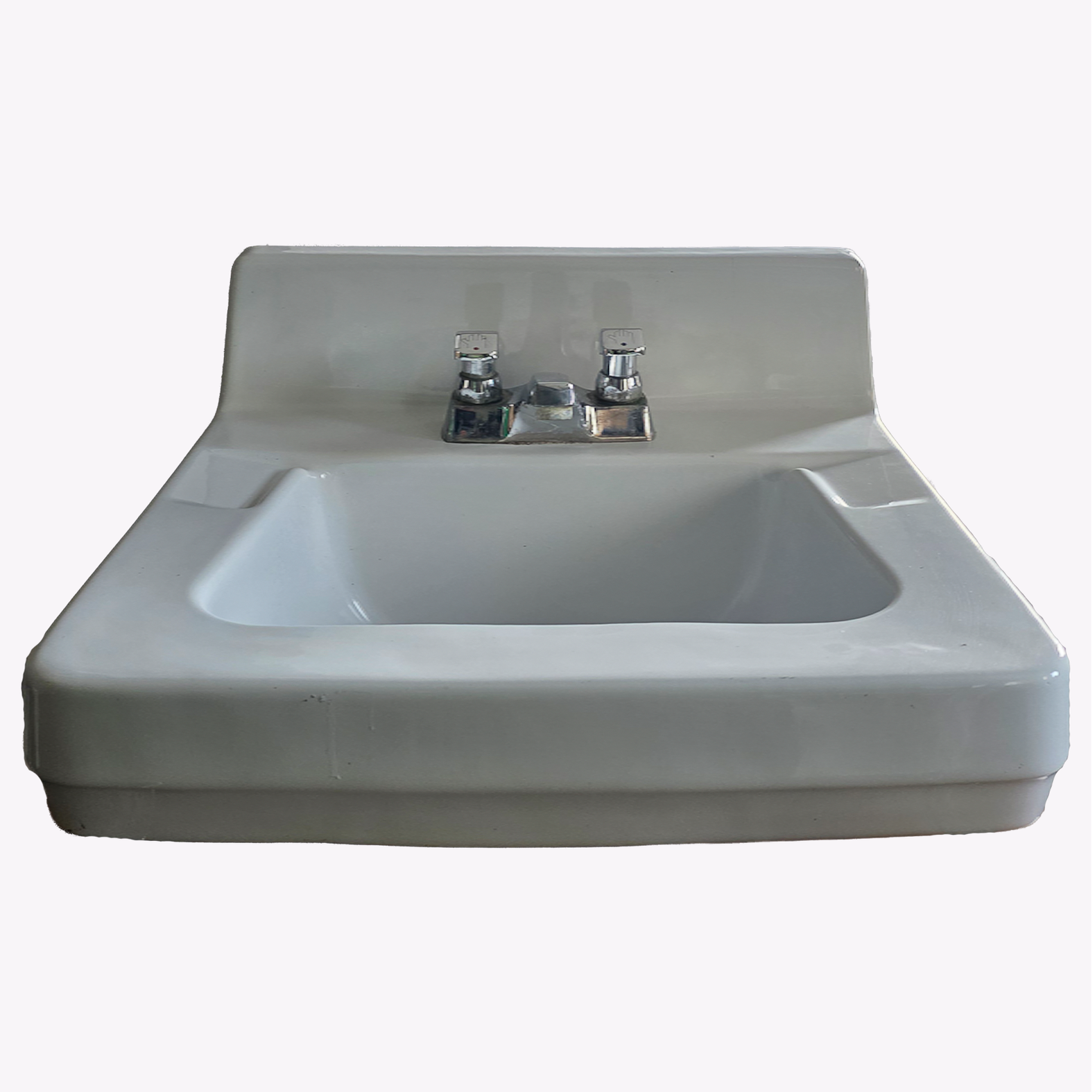 Porcelain Wall Mount Bathroom Sink - 19-3/4